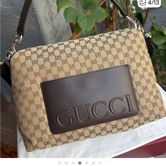 Monogram large messenger bag NOVELTY $240 - Picture 4 of 8